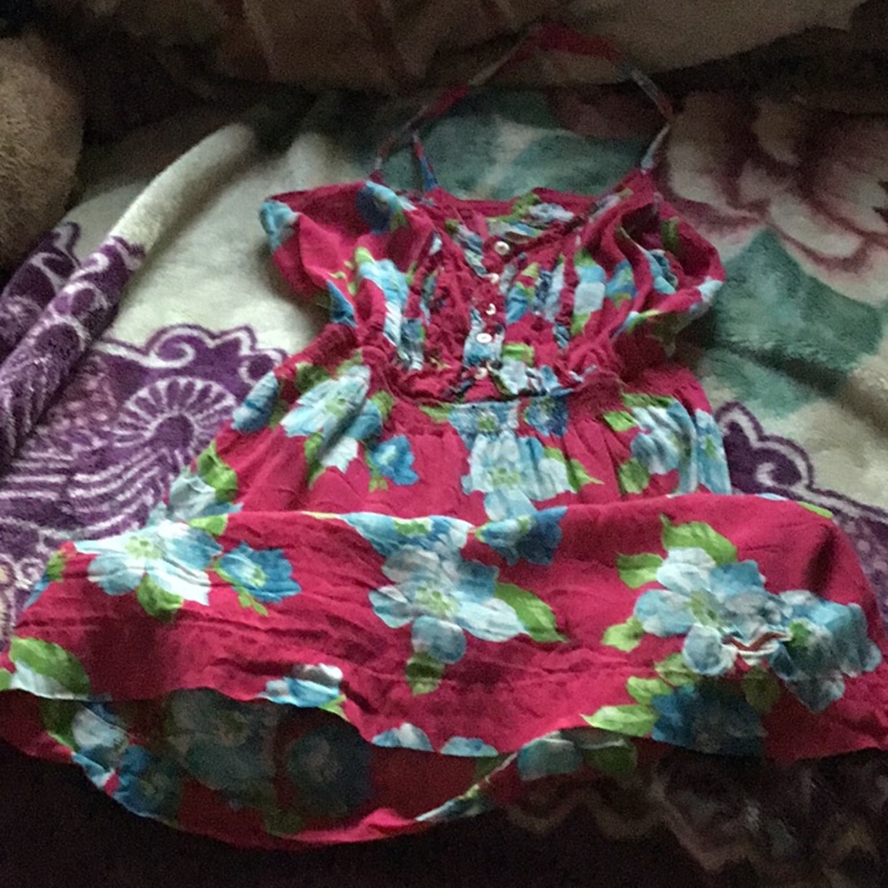 Red floral dress/shirt!